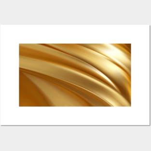 Golden luxury pattern with metallic luster 1 Posters and Art